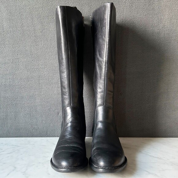 Born North Black Leather Knee High Riding Boots in Box - Women's Size 8.5 - Picture 3 of 15